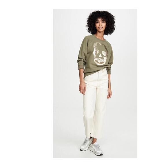 Zadig & Voltaire Skull Foil Sweatshirt in Blue. - Picture 3 of 7